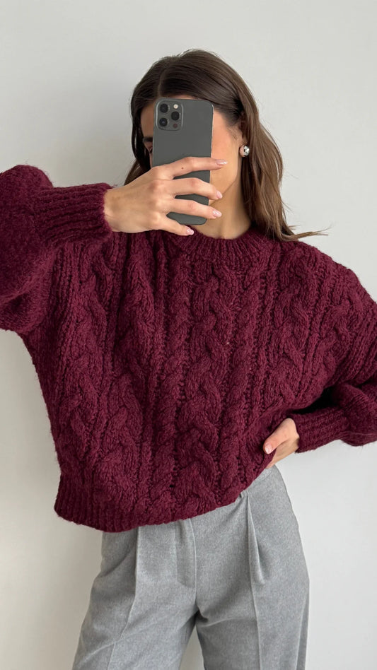 Mara Sweater- BORDEAUX