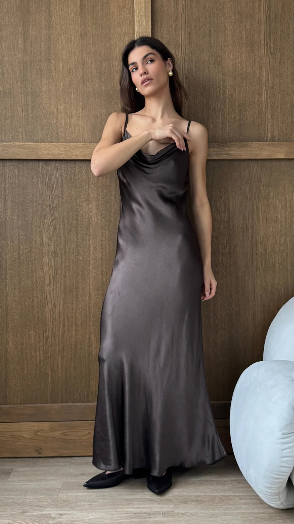 Alena Satin Dress