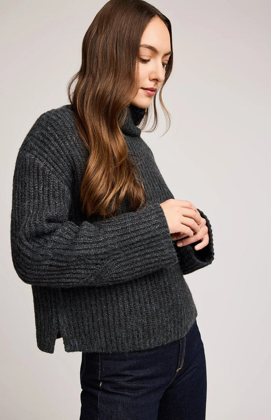 The Marlow Sweater- HEATHER CHARCOAL