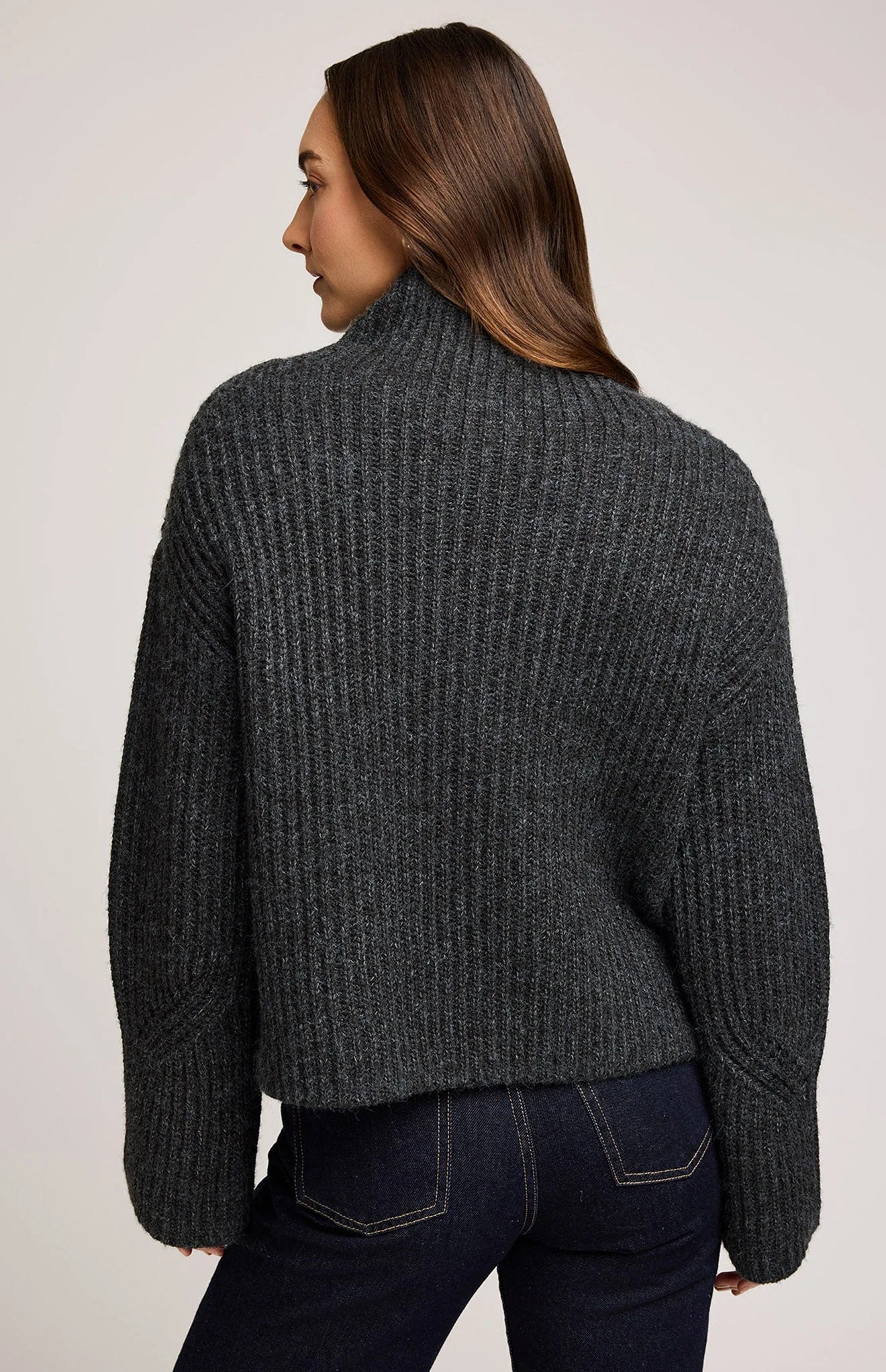 The Marlow Sweater- HEATHER CHARCOAL