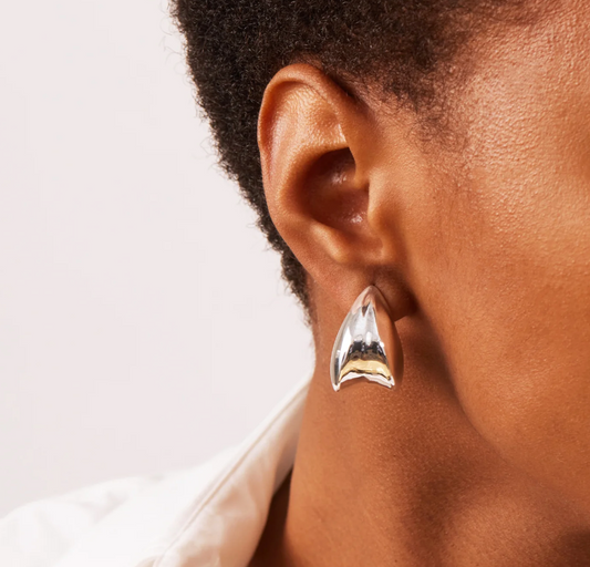 Nouveaux Puff Earring-SILVER