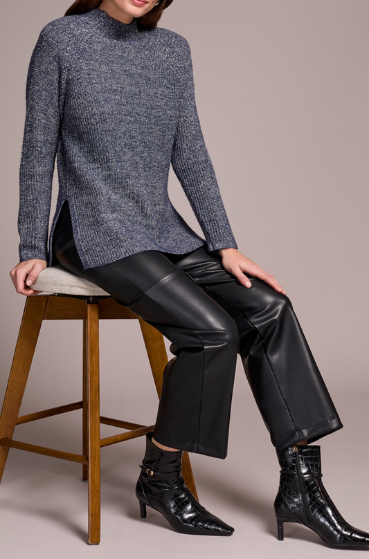 Midnight Mockneck Sweater