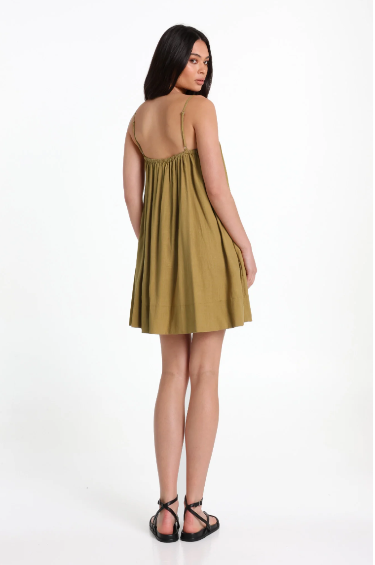 Ferrera Mini Dress- OLIVE