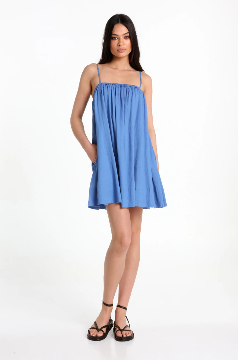 Ferrera Dress- CORNFLOWER BLUE