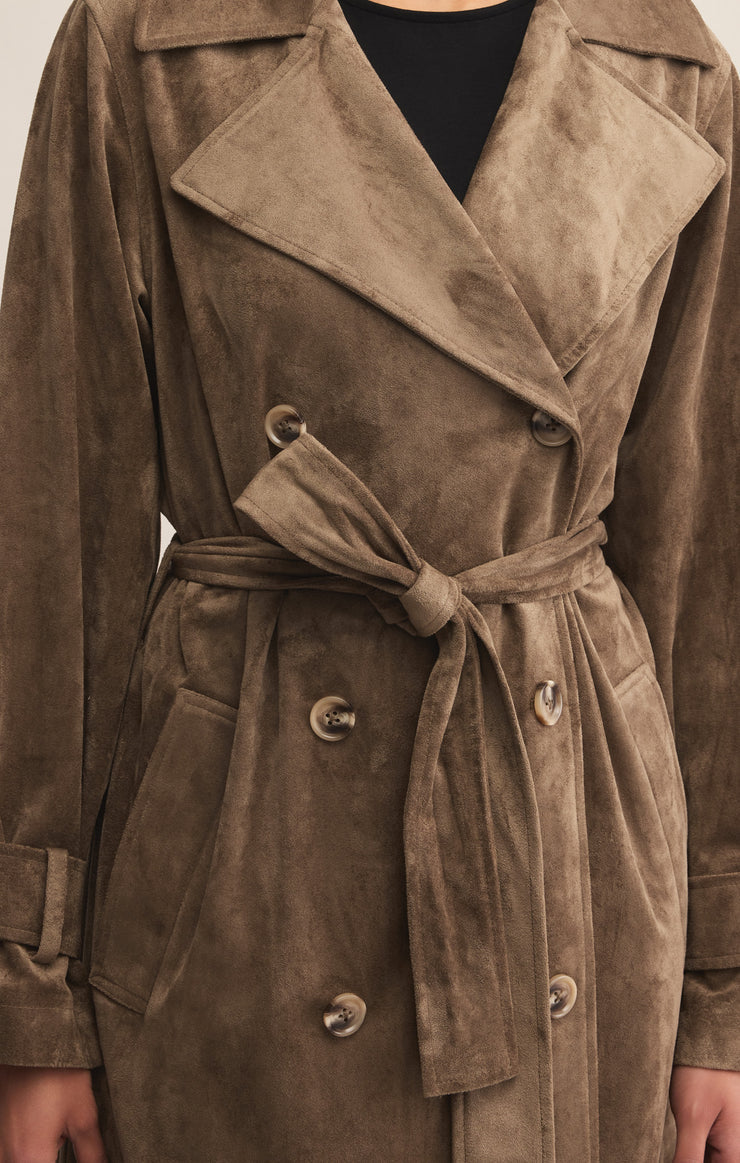 Dorian Suede Trench