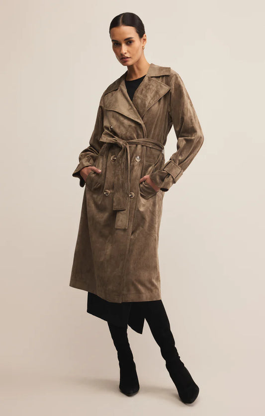 Dorian Suede Trench
