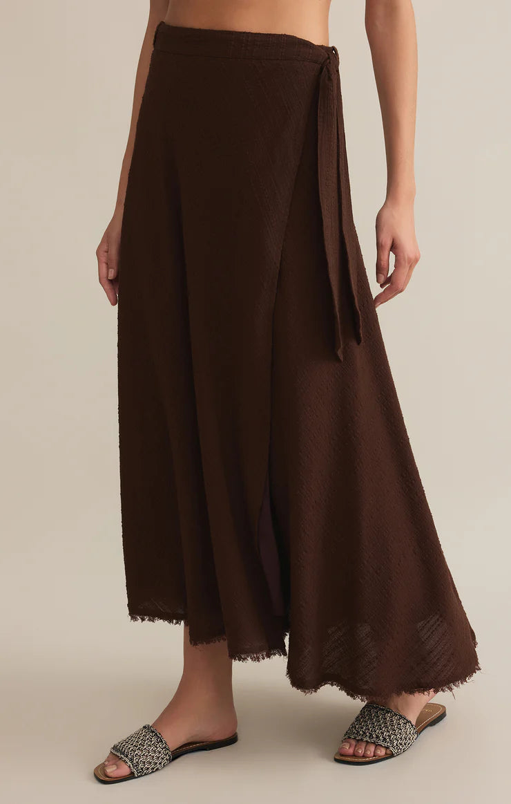 Salerno Midi Skirt- LAVA