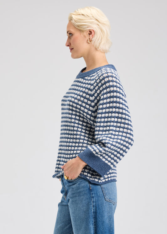 Denim Texture Sweater
