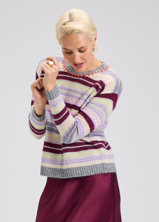 Cloud Stripe Sweater