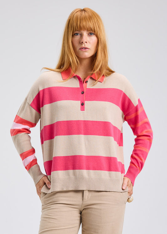 Taupe Blah Blah Rugby Sweater