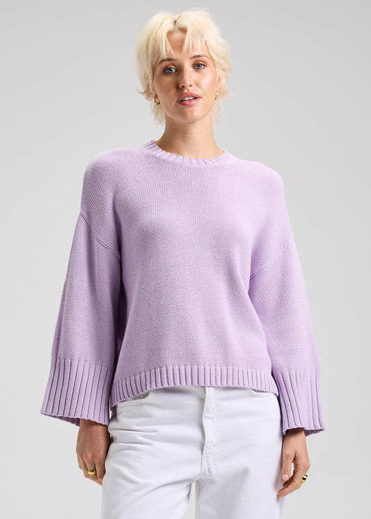 Lilac Cotton Sweater