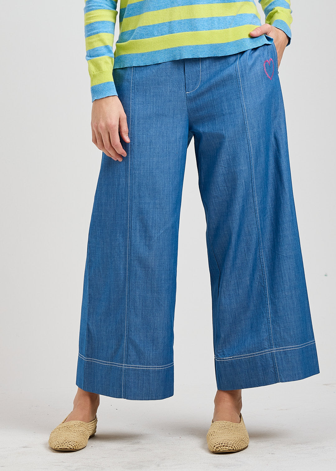 Karina Chambray Denim Pant
