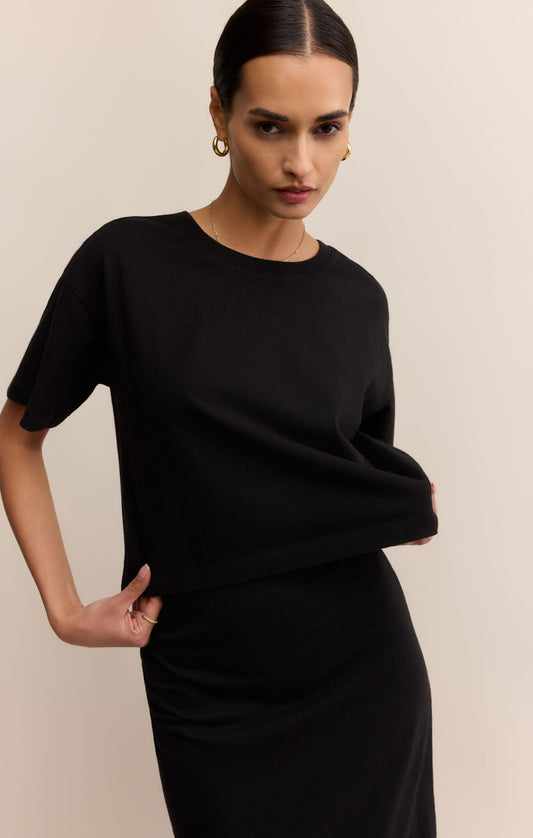 On The Go Tee- BLACK