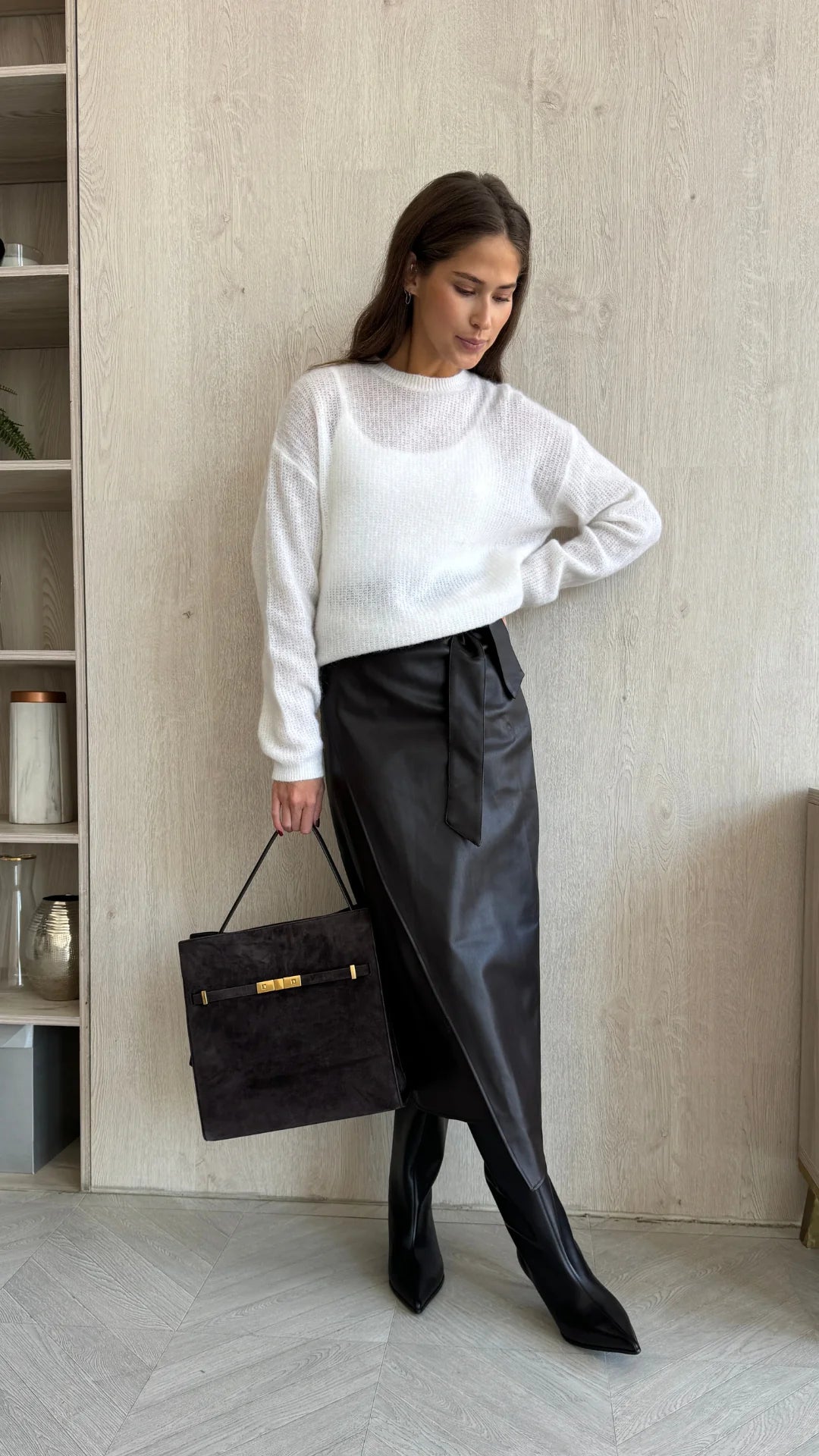 Livia skirt- ESPRESSO