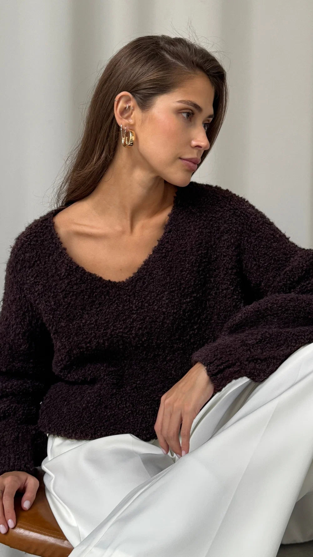 Jenny Sweater-CHOCOLATE