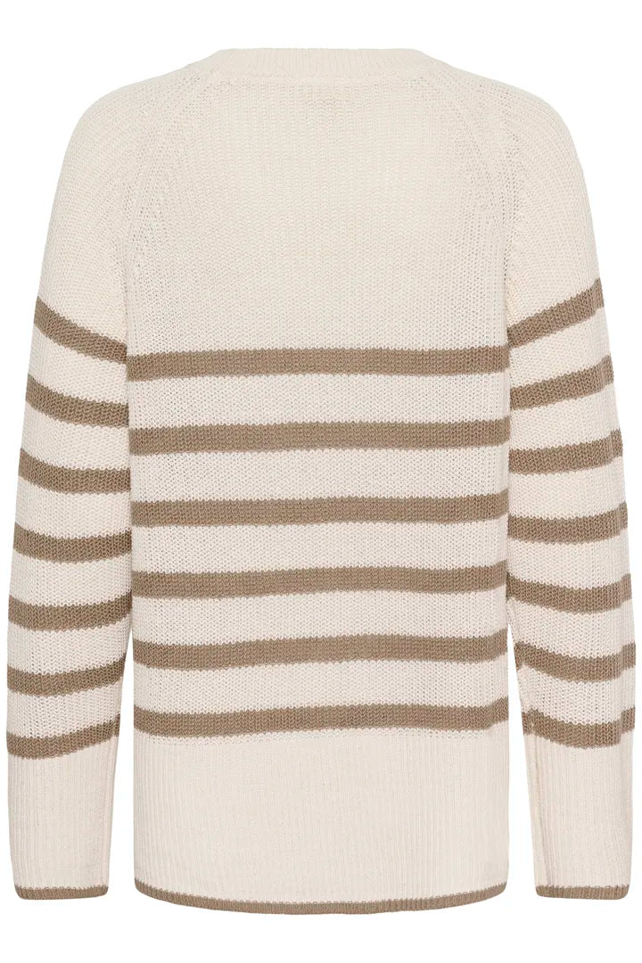 Audrina Knit- MINK STRIPE