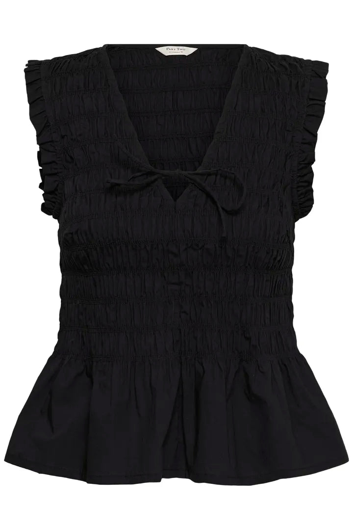 Borgny Top- BLACK