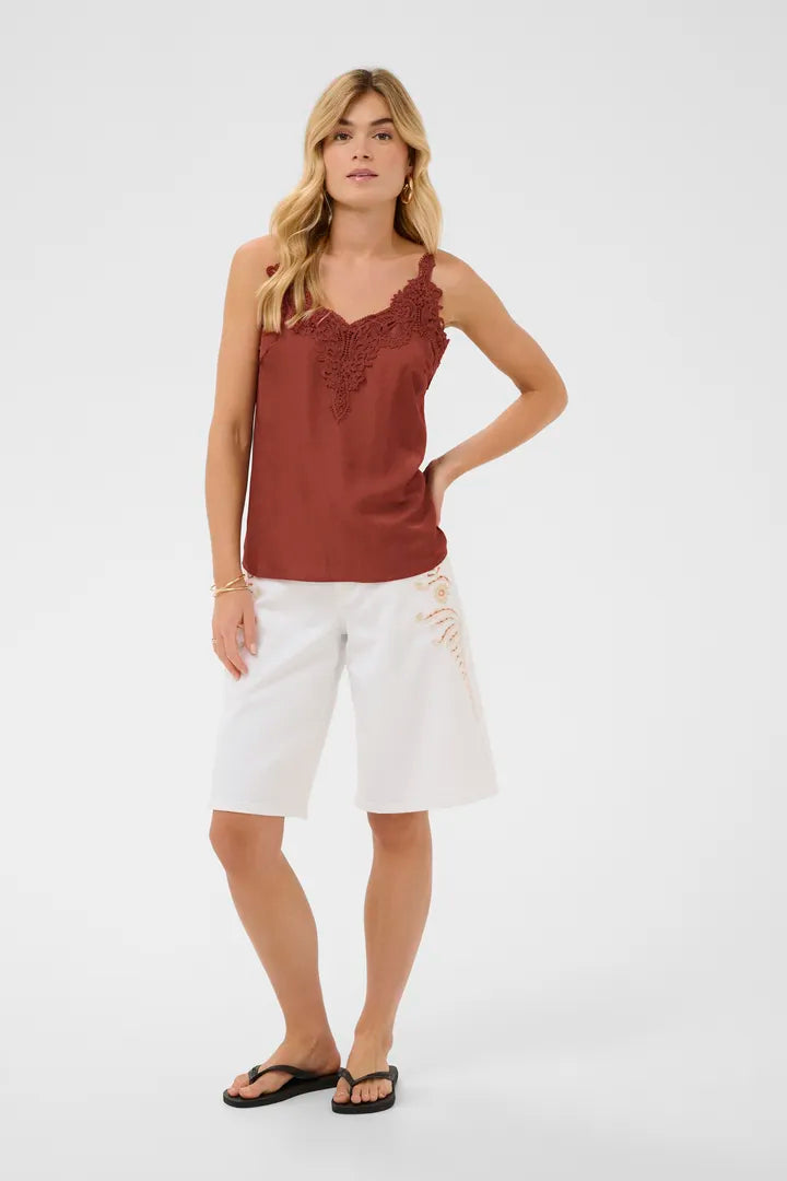 The Anna Top- BRANDY