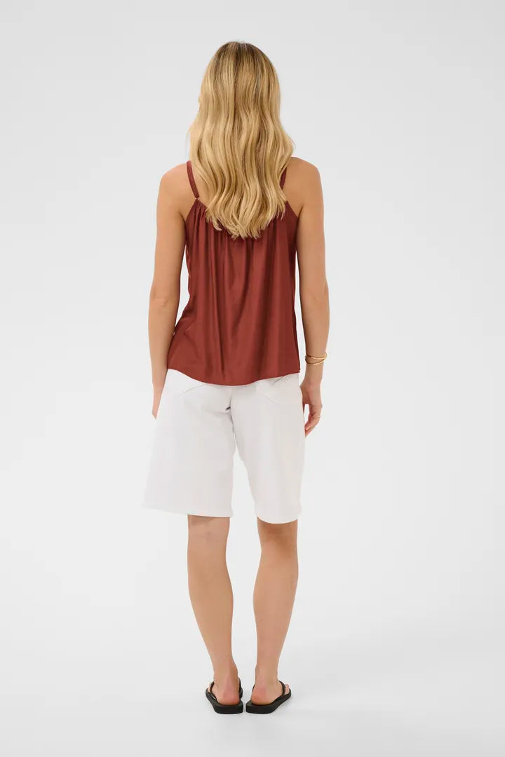 The Anna Top- BRANDY