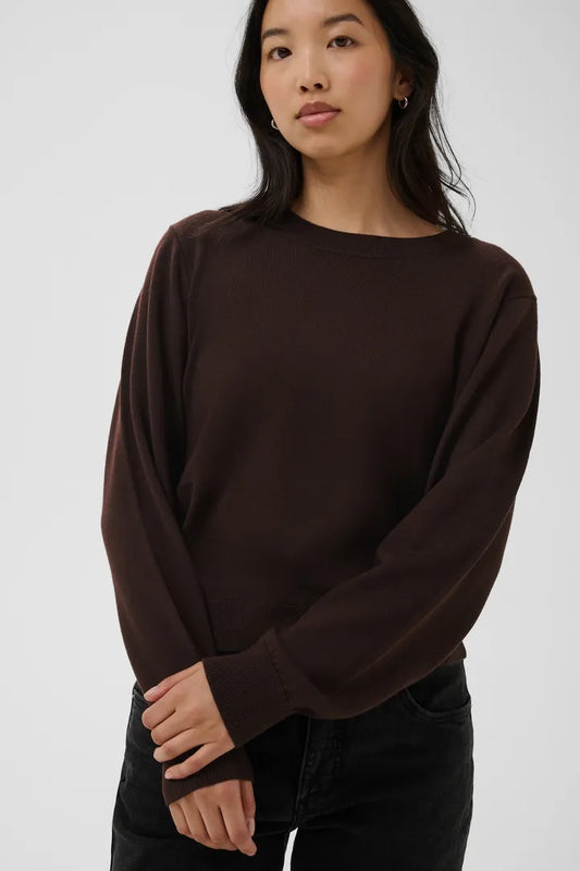 Yona Crewneck Pullover- MOLE