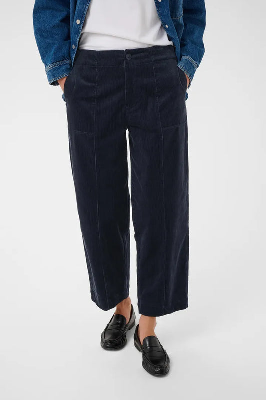 Netta Trousers- DARK NAVY