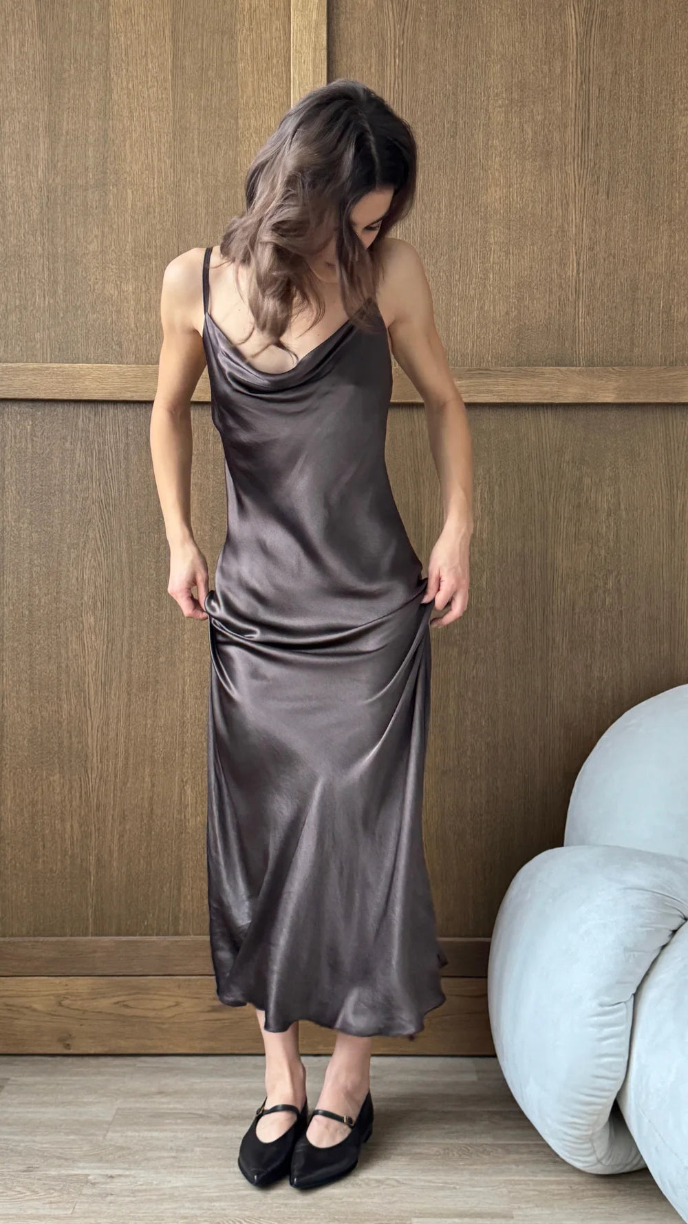 Alena Satin Dress