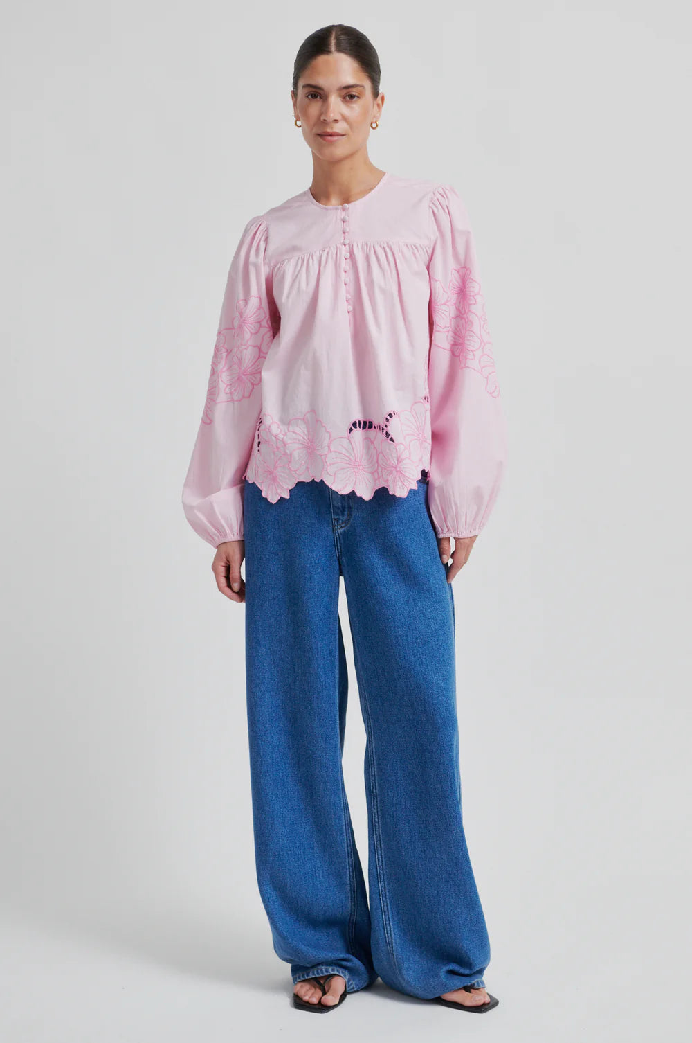 Elinor Blouse- LILAC CHIFFON