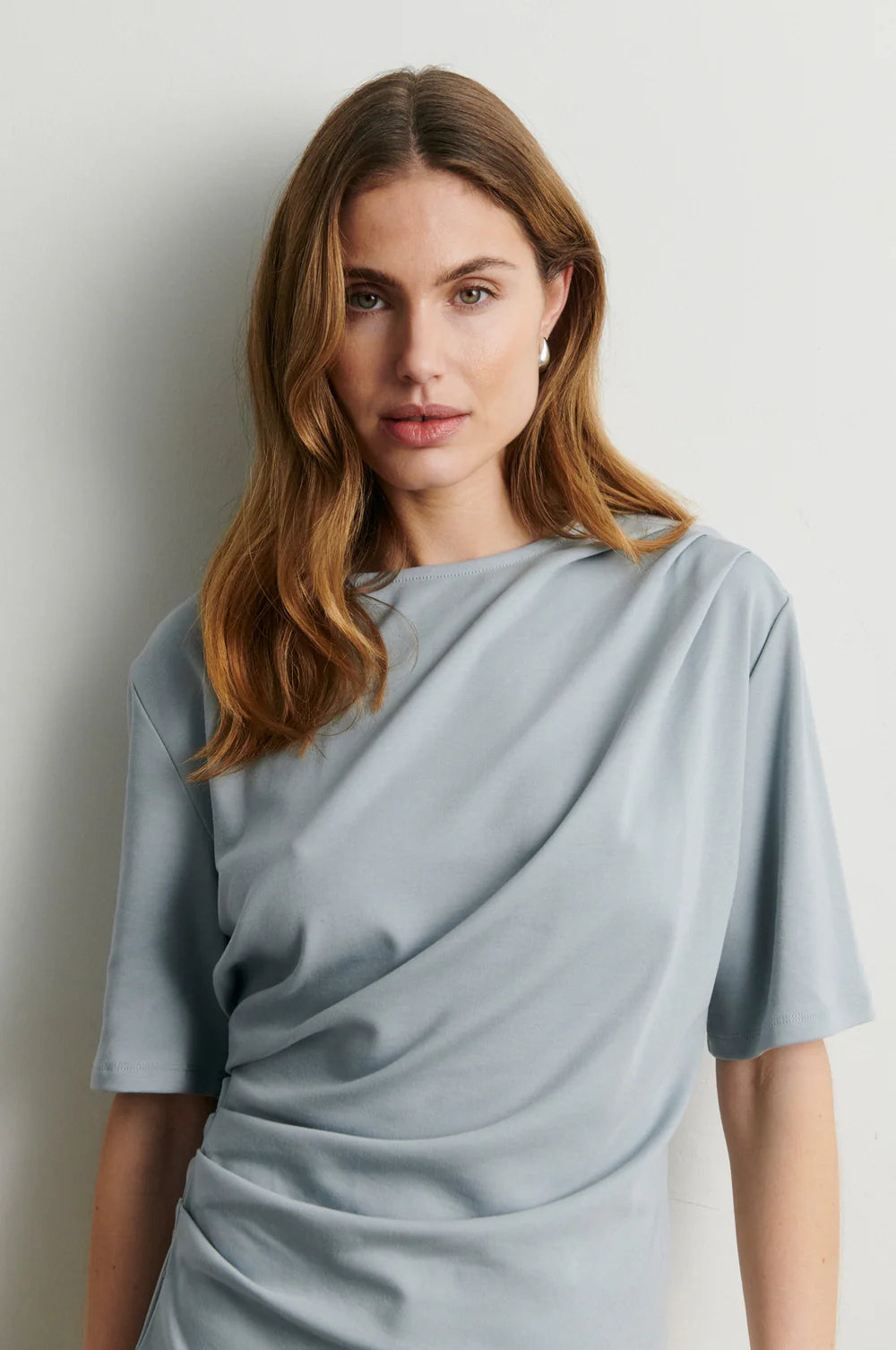 Missouri Drape Tee- QUARRY