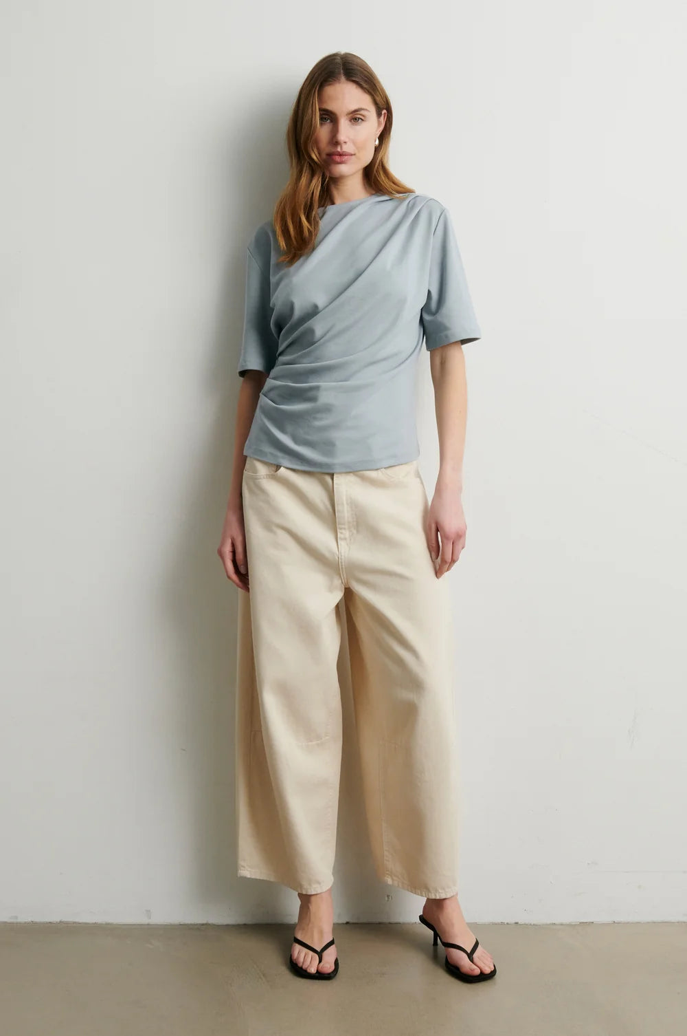 Missouri Drape Tee- QUARRY
