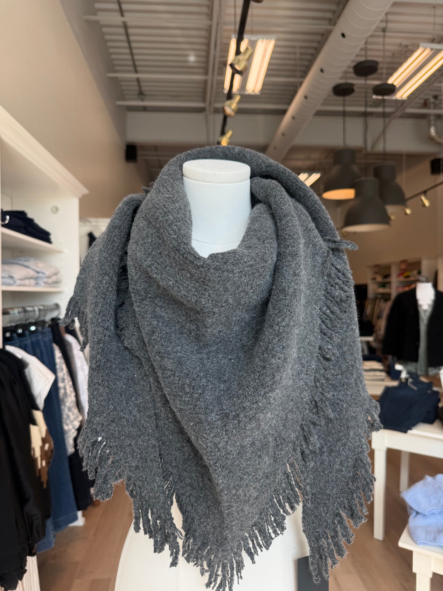 Addie Scarf- CHARCOAL GREY