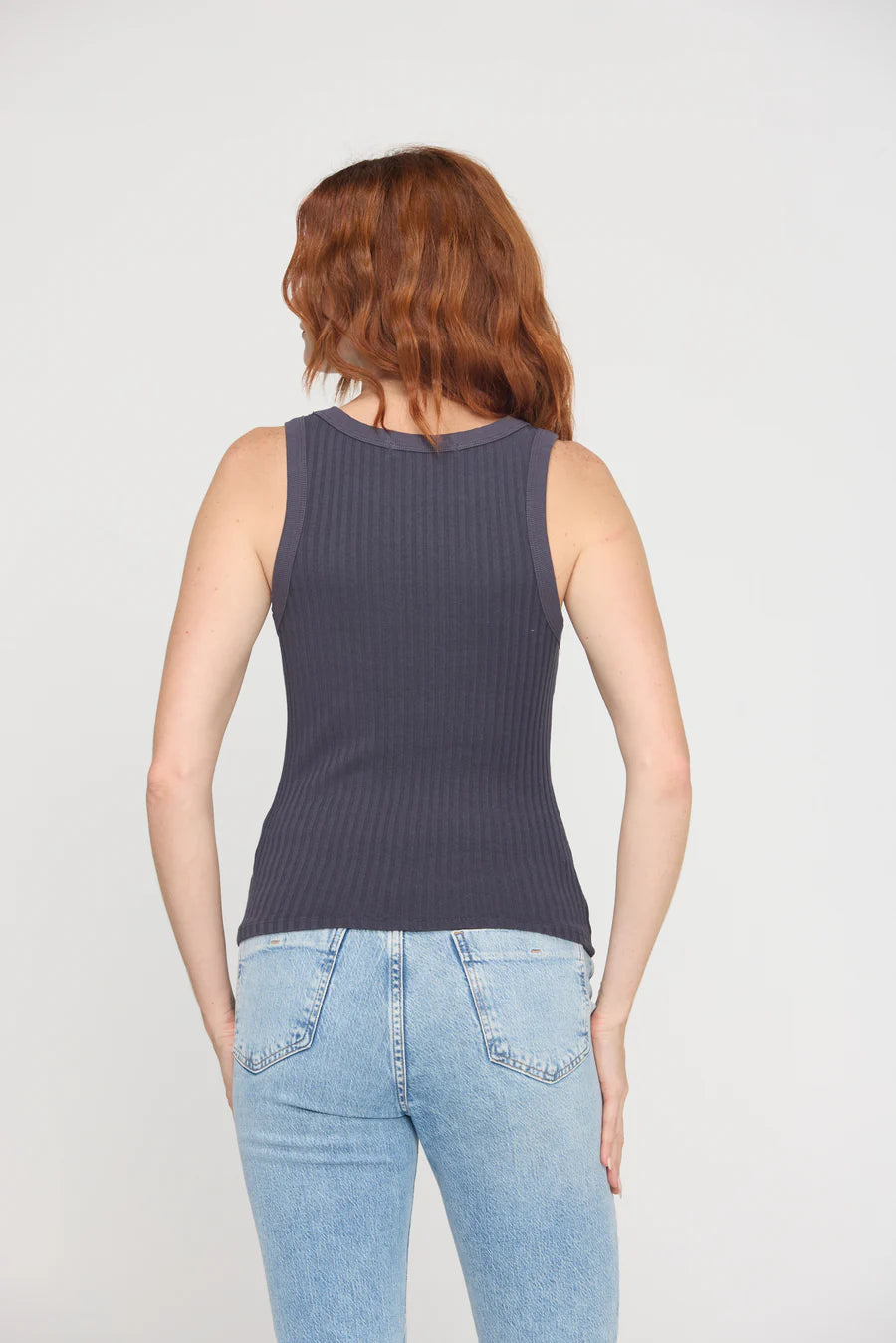 Cooper Rib Tank- CHARCOAL