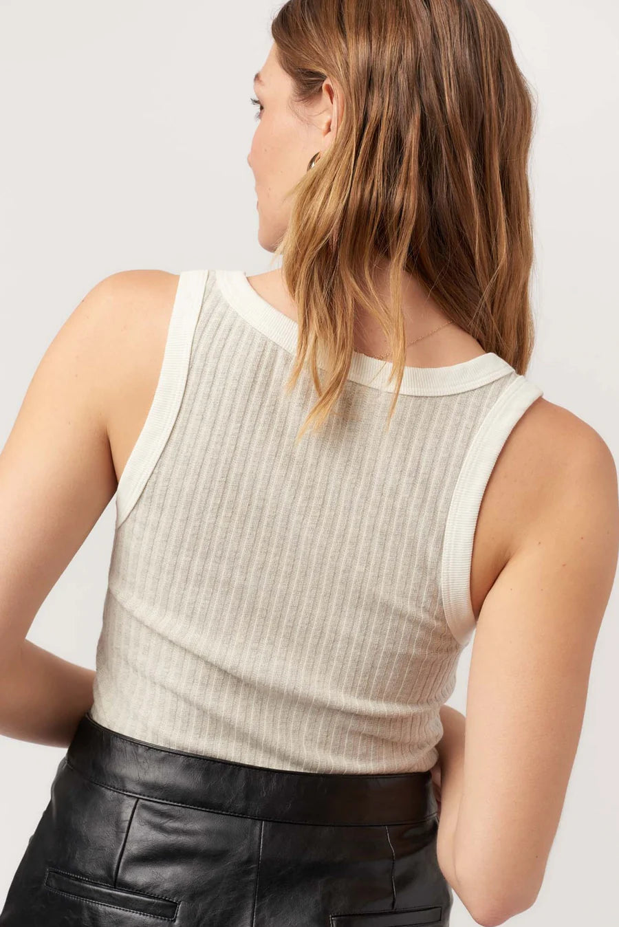 Cooper Rib Tank- CREAM