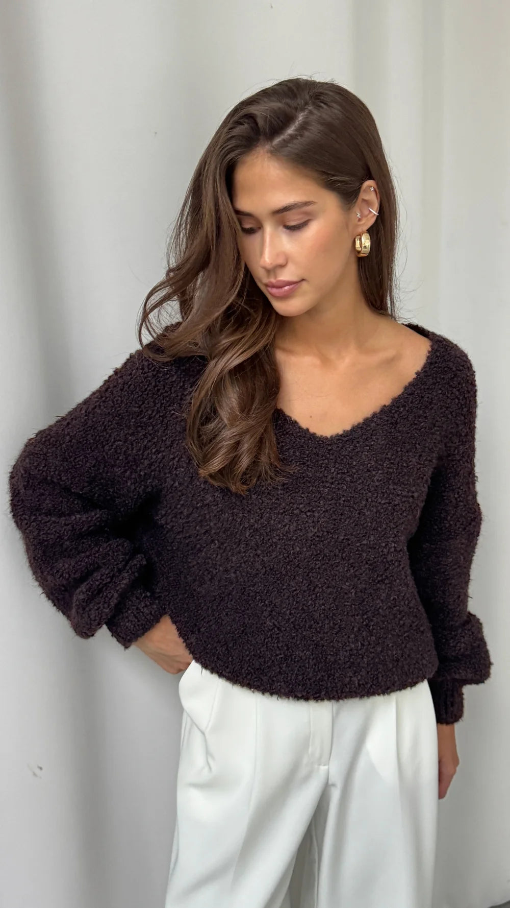 Jenny Sweater-CHOCOLATE