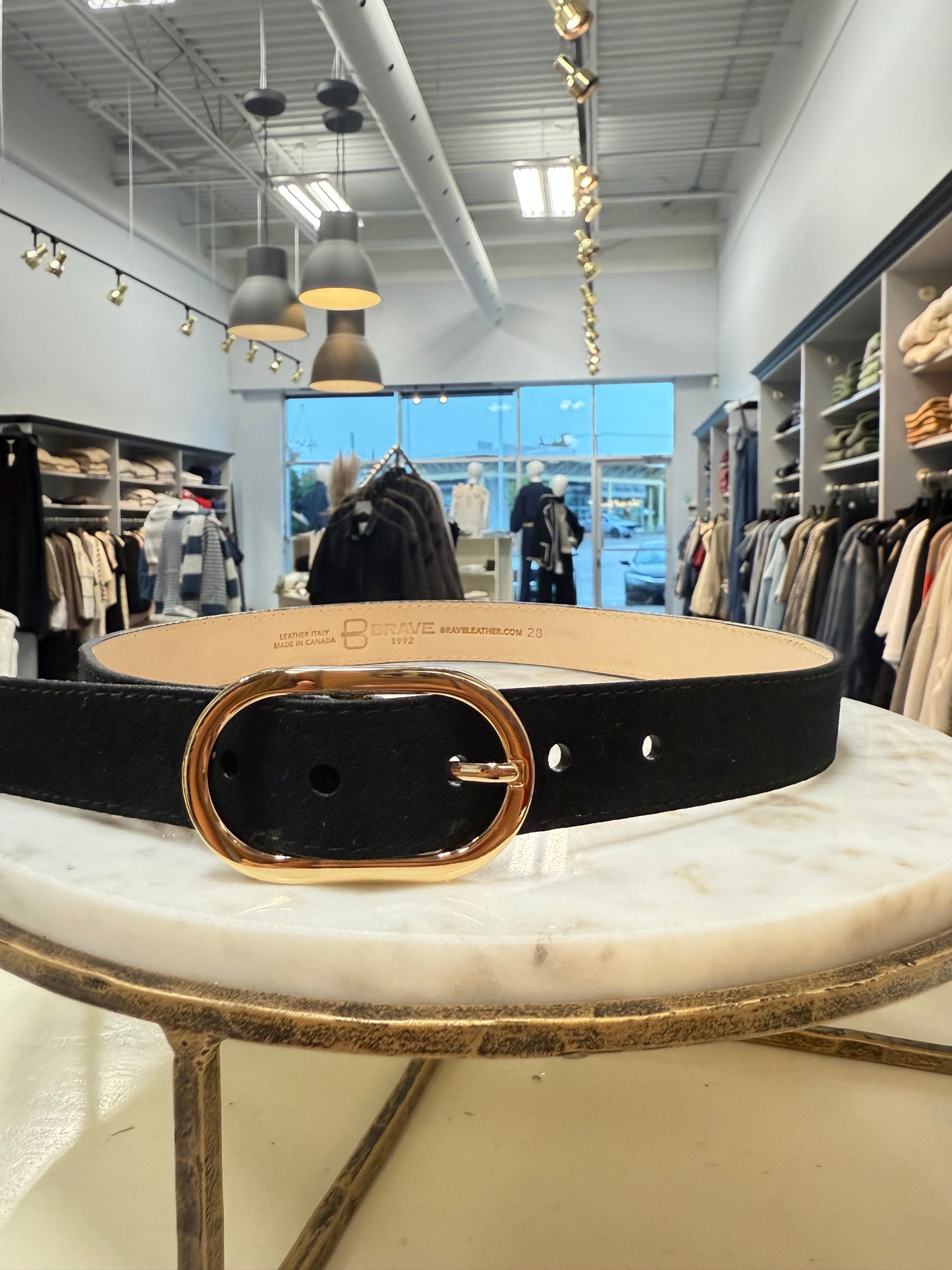 Kezia Belt- Black Suede