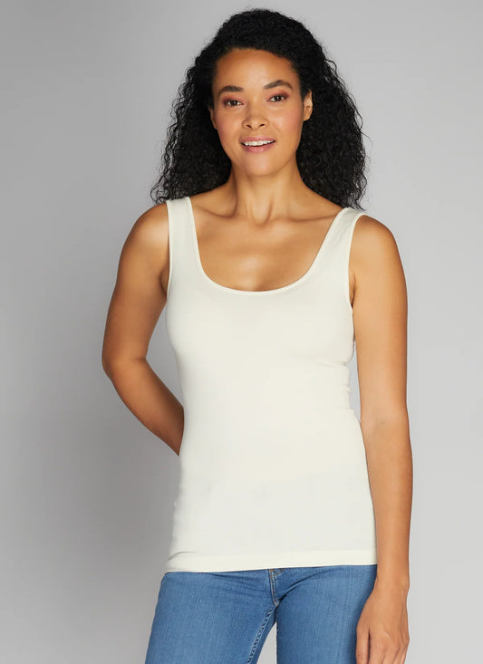 Isabelle Bamboo Tank- IVORY
