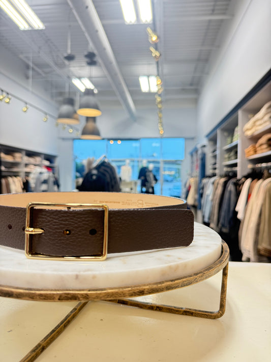 Caloe Belt- Chestnut Pebbled