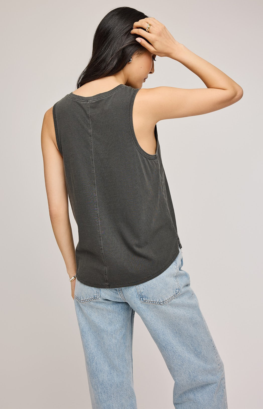 Giselle Tank- WASHED BLACK