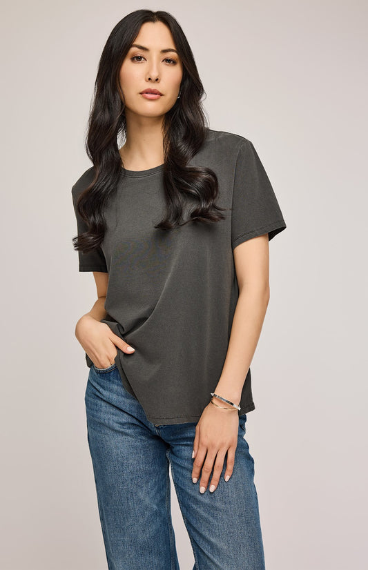 Victoria Tee- WASHED BLACK