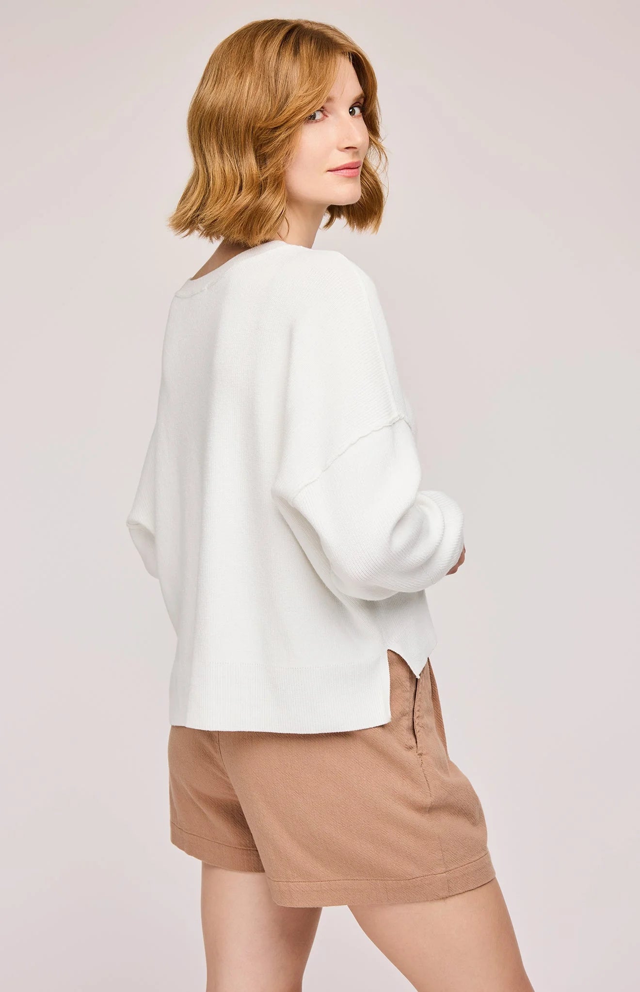 The Echo Sweater- WHITE