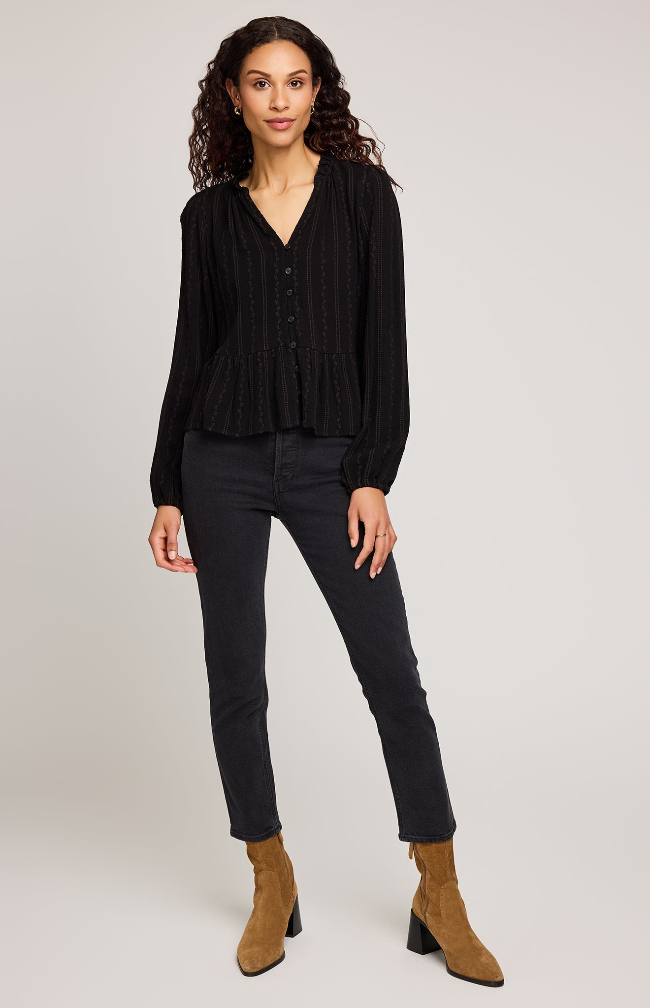 Ophelia Blouse- BLACK