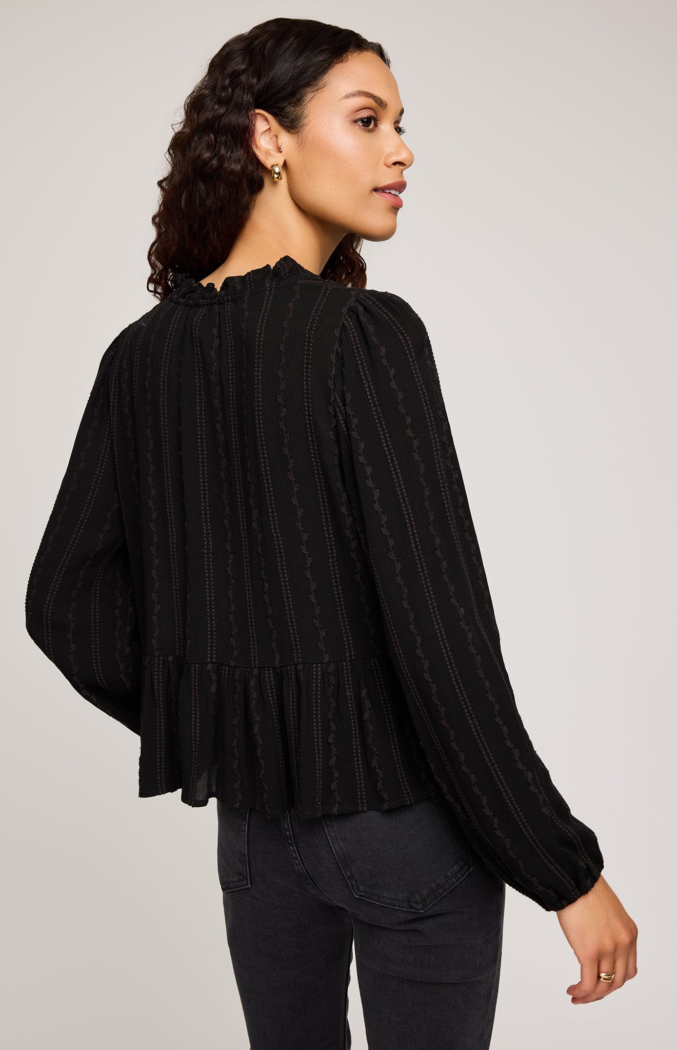 Ophelia Blouse- BLACK