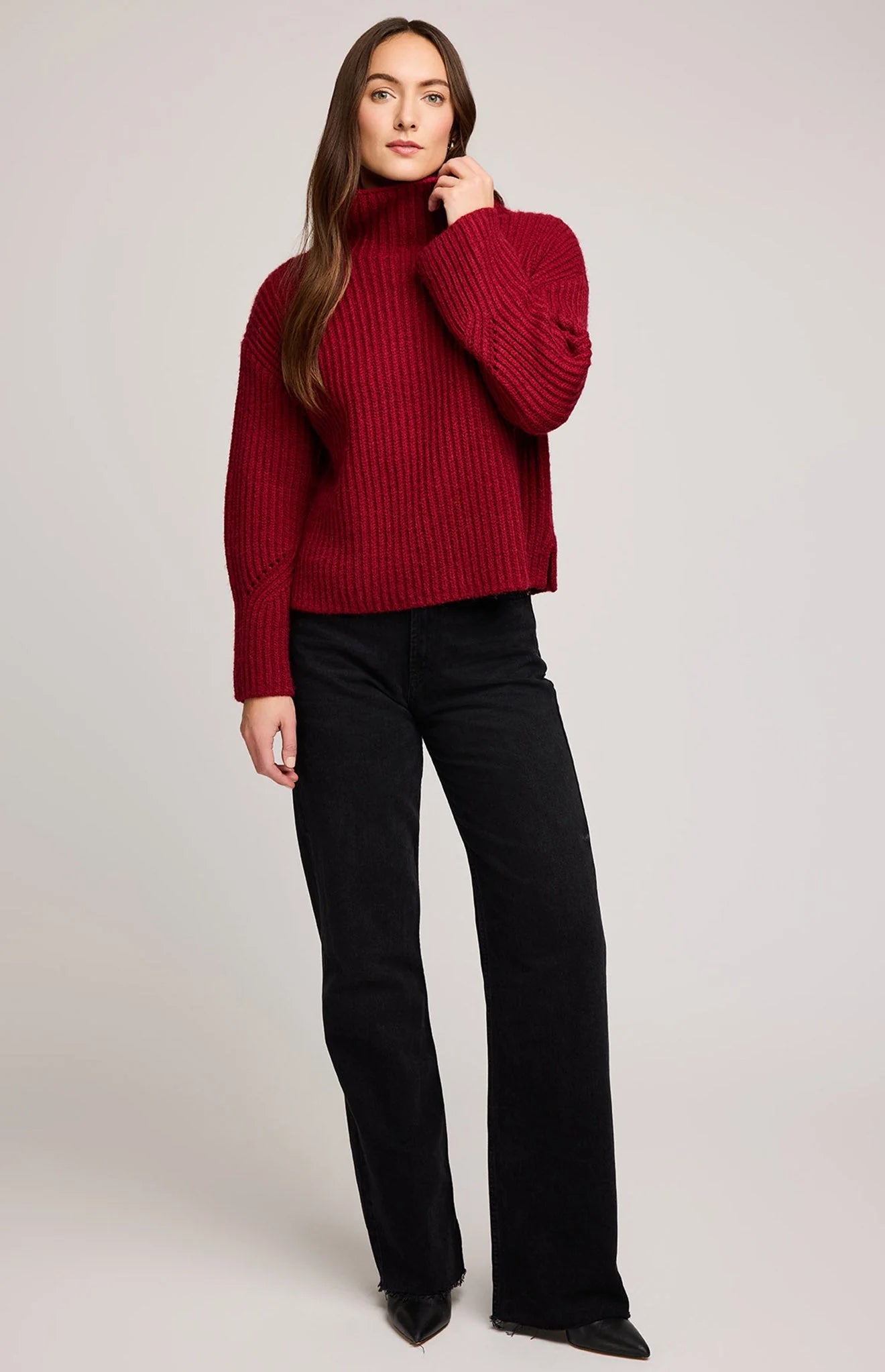 The Marlow Sweater- CRIMSON