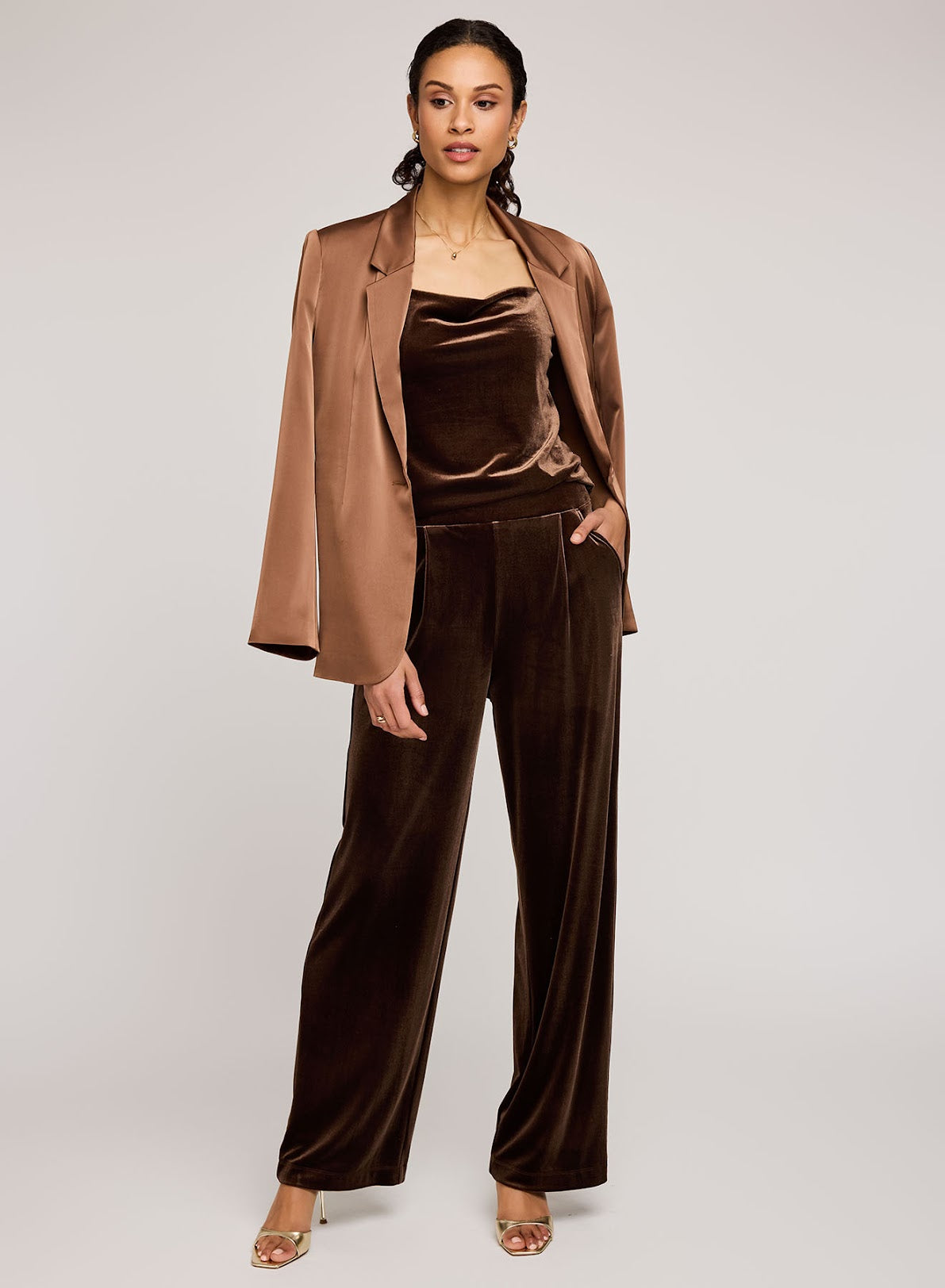 Sylvia Pant- Ganache Brown
