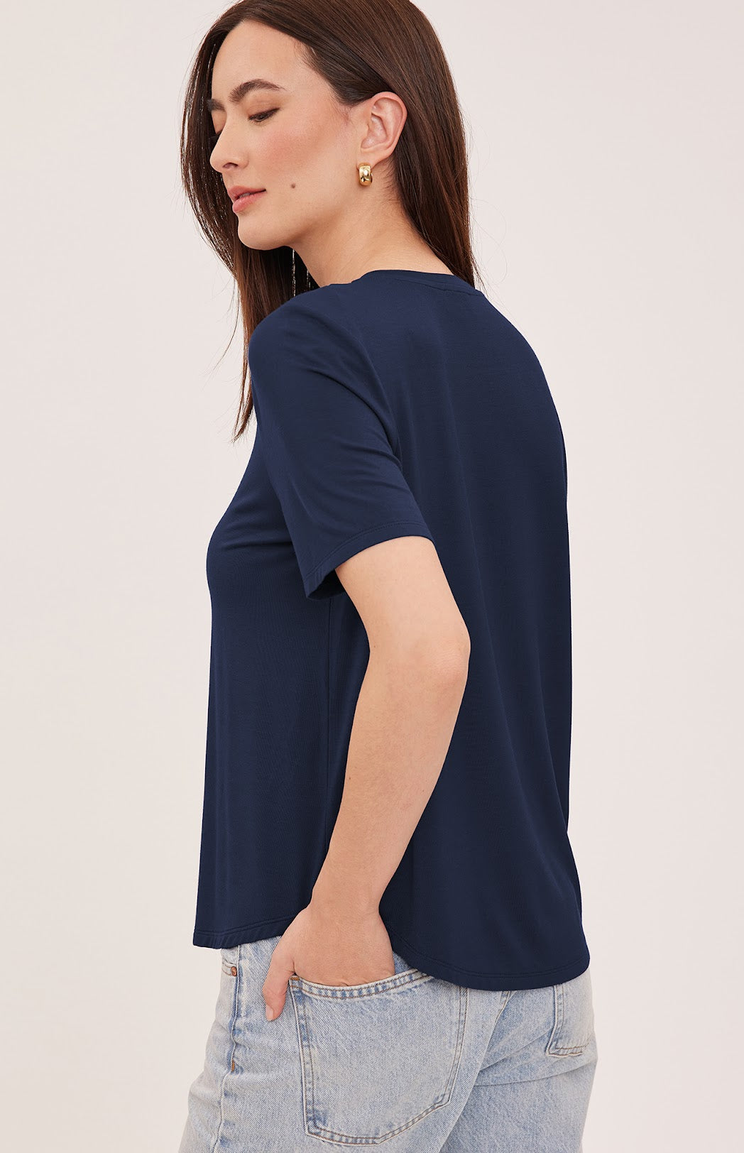 Brielle Tee- NAVY