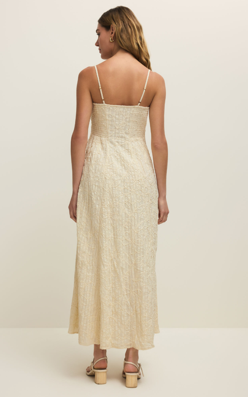 Angel Eyes Textured Midi Dress