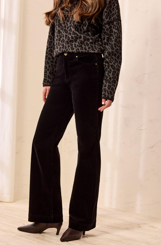 Agatha Trouser Cord- BLACK