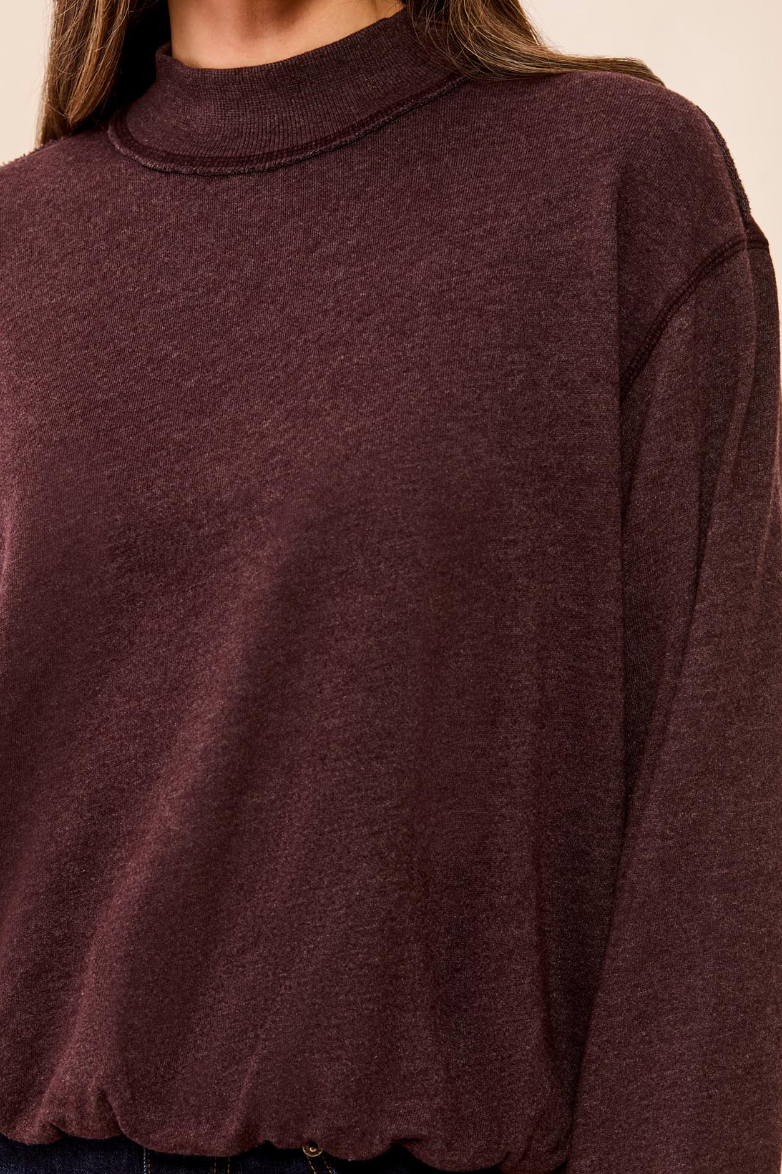 Robbie Sweatshirt- CHERRY BROWN