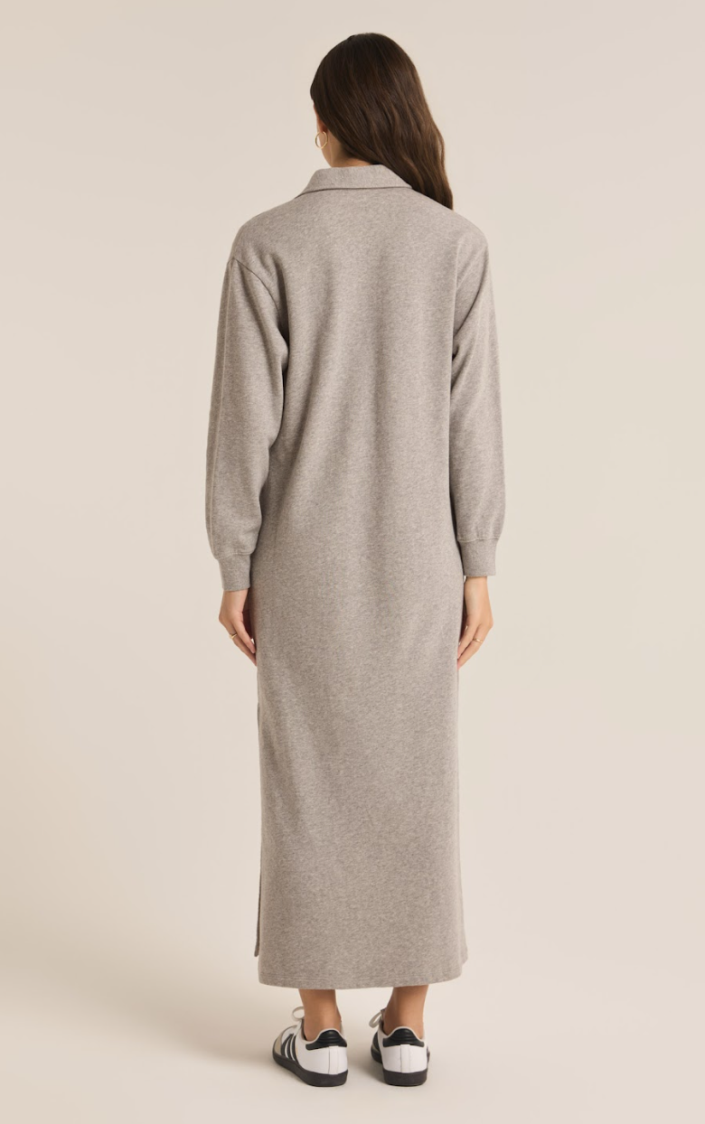 Aspen Sweatshirt Dress- GREY