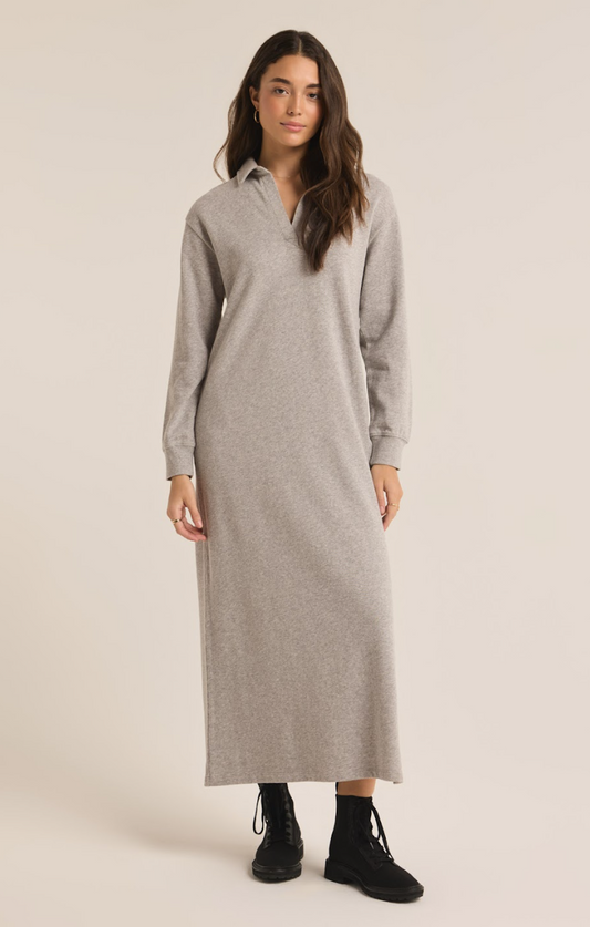 Aspen Sweatshirt Dress- GREY