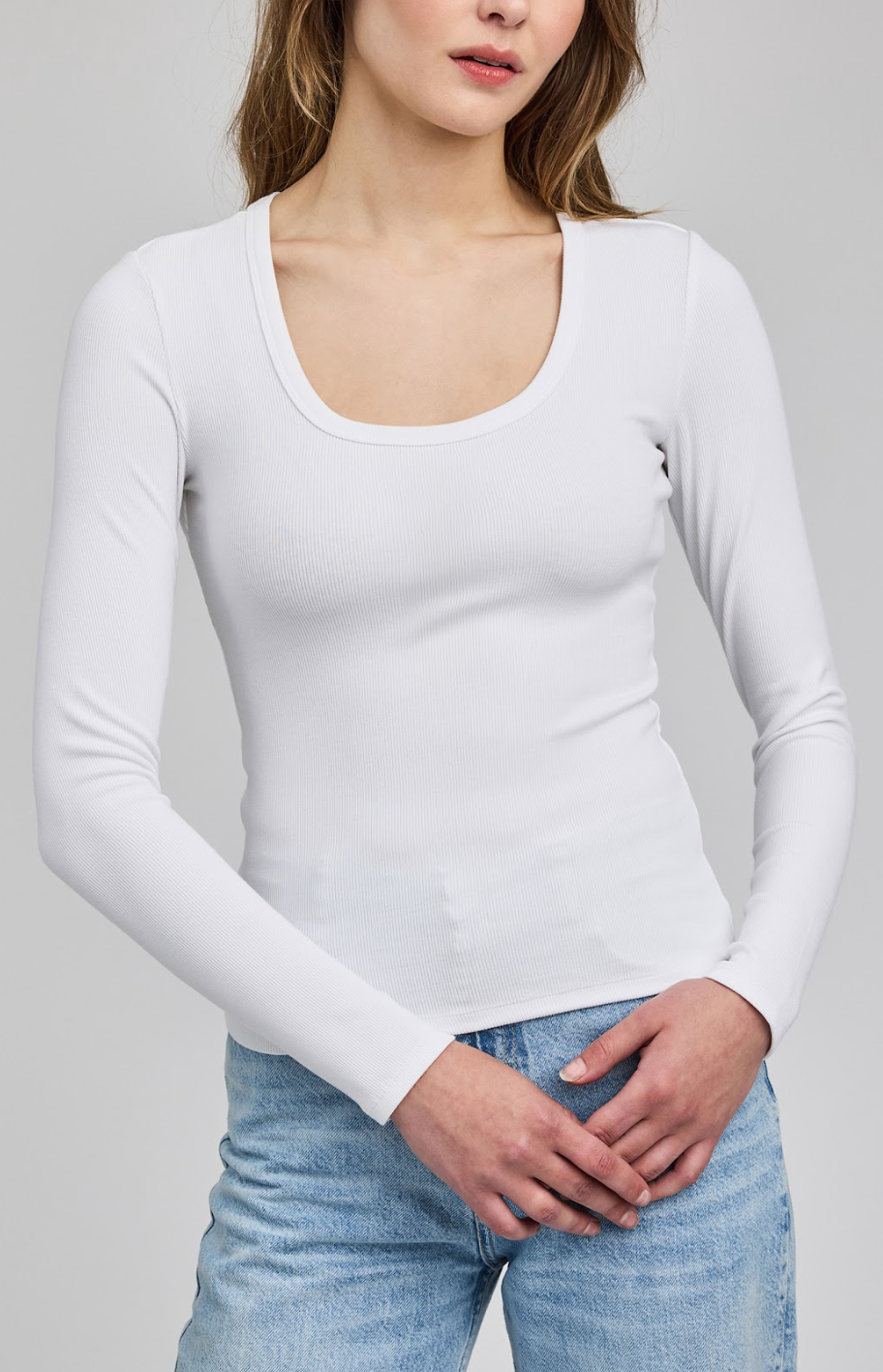 The Libby Longsleeve- WHITE